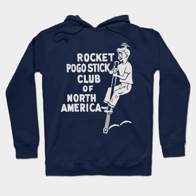 Rocket Pogo Stick Of North America  / Vintage Design Hoodie by DankFutura